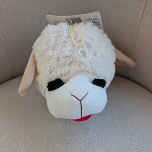 NWT Lamb Chop Plush Dog Toy - Squeaker and Bumpy Ball Inside 5" (16" diameter)